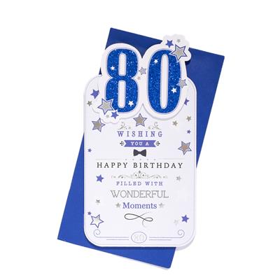80th  Birthday Card