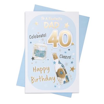 Dad 40th Birthday Card