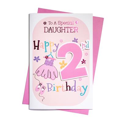 Daughter 2nd Birthday card