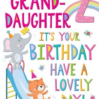 Granddaughter 2nd Birthday card