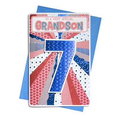 Grandson 7th Birthday card
