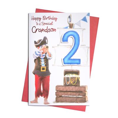 Grandson 2nd Birthday card