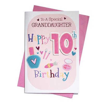 Granddaughter 10th Birthday card