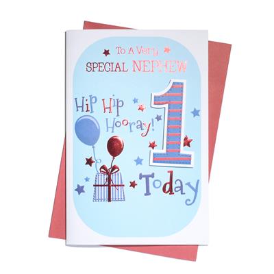Nephew 1st Birthday card