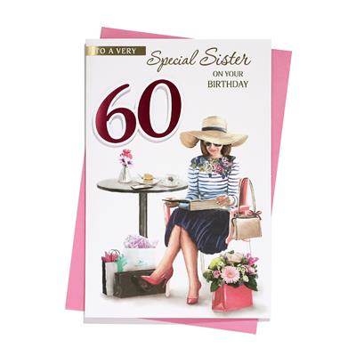 Sister 60th Birthday Card