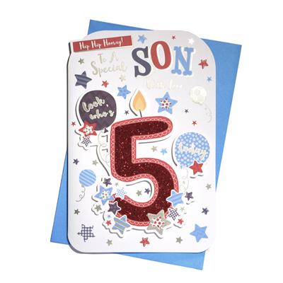 Son 5th Birthday card