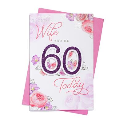 Wife 60th Birthday Card