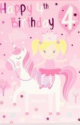 4th Birthday card