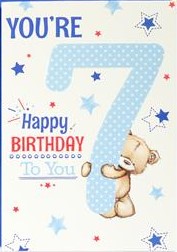7th Birthday Card