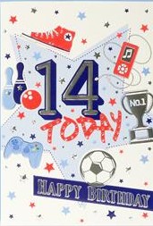 14th Birthday Card