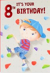 8th Birthday Card