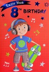 8th Birthday Card