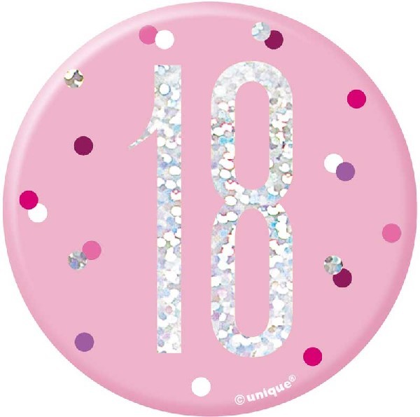 Pink Ages medium Size Badge Ages 13th-80th
