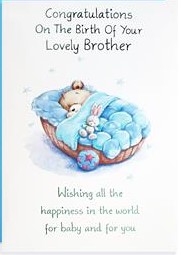 Birth of Brother Card