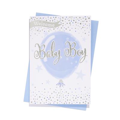 Birth of Boy Card
