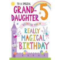 Granddaughter 5th Birthday card