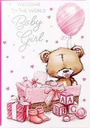 Birth of Girl Card