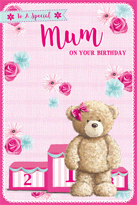 Mum Birthday Card 3D