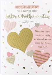 Sister & Brother in Law Anniversary Card