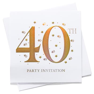 40th Birthday Invites