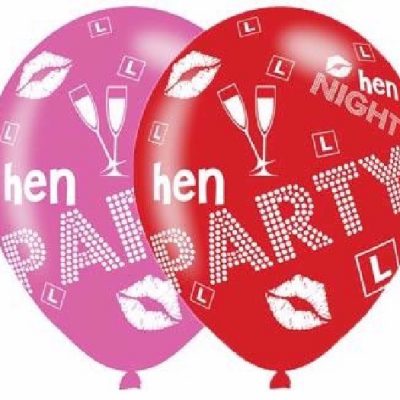 Helium Latex Balloons Hen Party