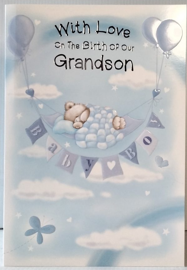 Birth of Grandson Card