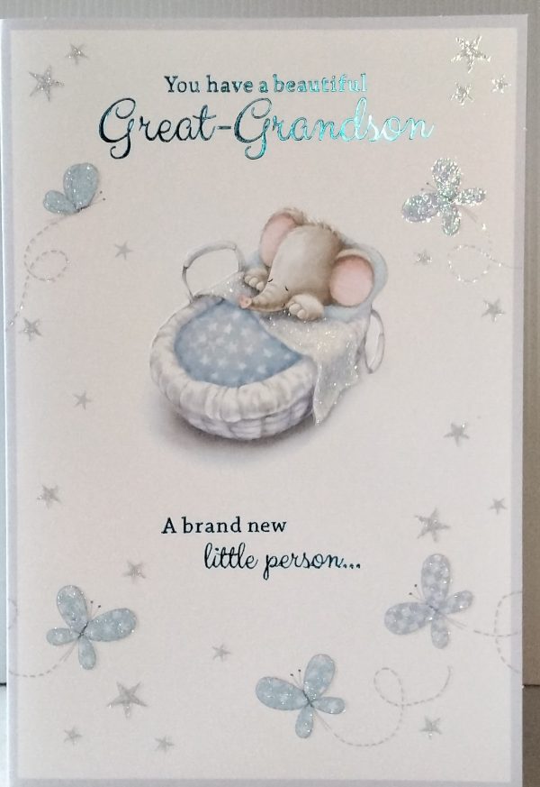 Birth of Great Grandson Card
