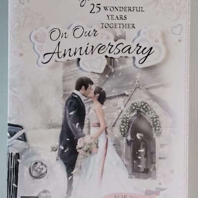 Wife Silver Anniversary Card