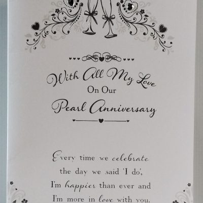Our Pearl Anniversary Card