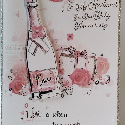 Husband Ruby Anniversary Card