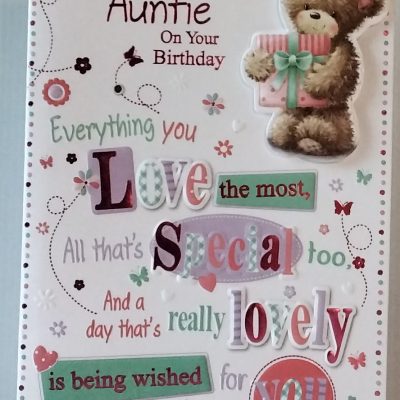 Auntie Birthday Card