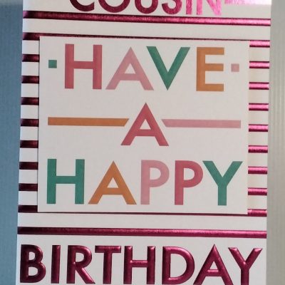 Cousin (F) Birthday Card