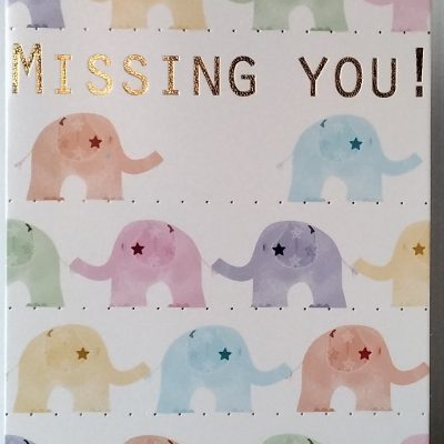 Missing you Card
