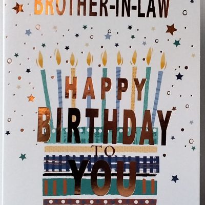 Brother in Law Birthday Card