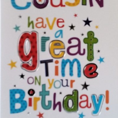 Cousin (M) Birthday Card