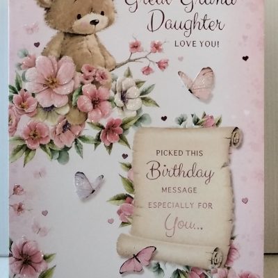 Great Granddaughter Birthday Card
