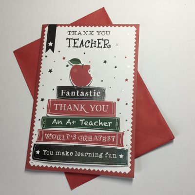 3D Teacher Thank You Card