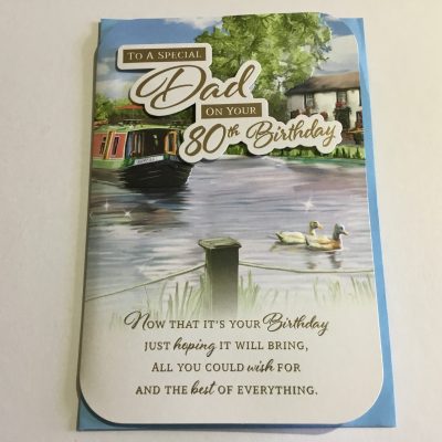 Dad 80th Birthday Card