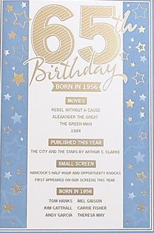 Age 65 Cards