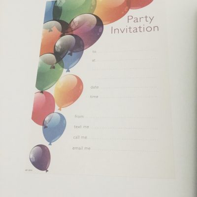 Party Invitations pack of 20