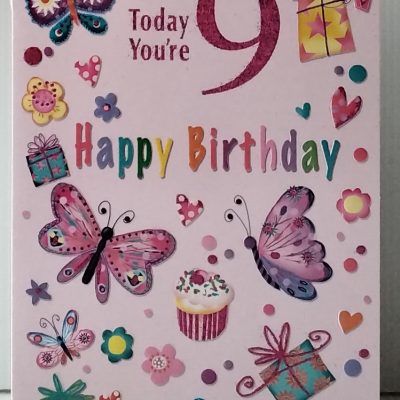 9th Birthday Card