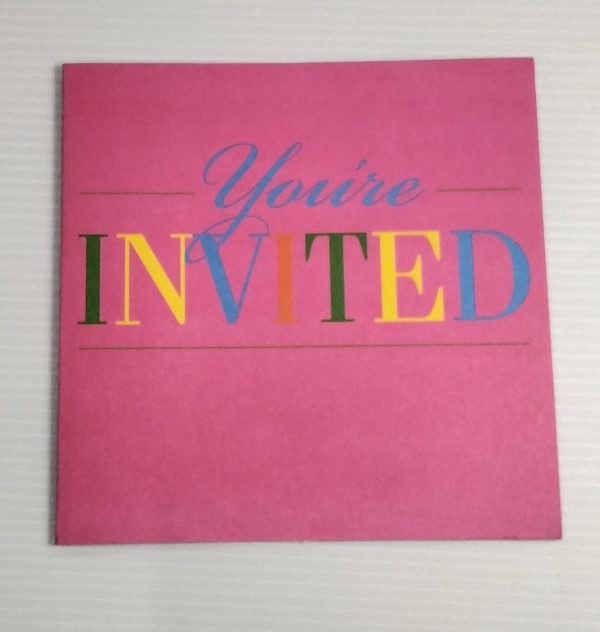 Pack of 6 invitations