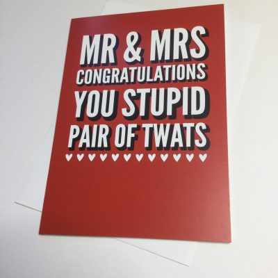 Mr & Mrs Humour Card