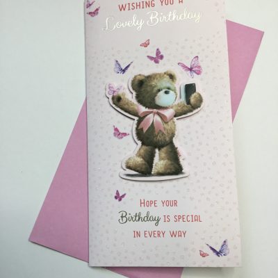 Cute open birthday card