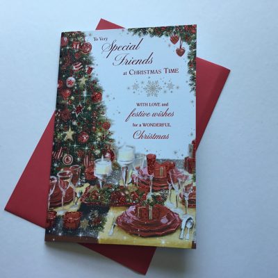 (Christmas Sentiments) Special Friends Traditional Christmas Card