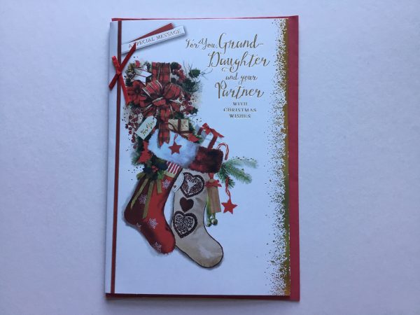 (Simon Elvin) Granddaughter and Partner Traditional Christmas card