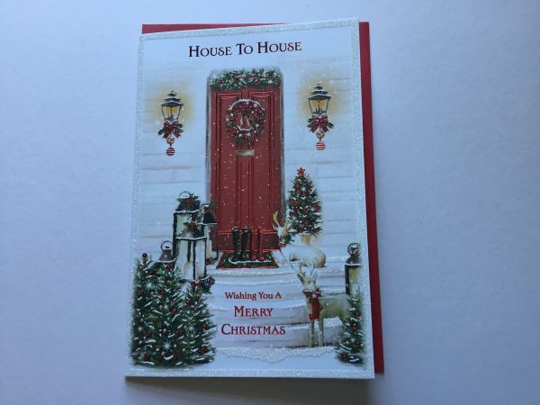 (Christmas Sentiments) House to House Traditional Christmas Card