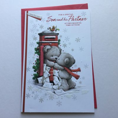 (Simon Elvin) Son and Partner Cute Christmas card