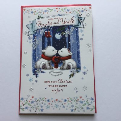 (Simon Elvin) Auntie and Uncle Cute Christmas card