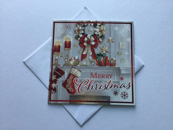 Box of indoor scene Christmas cards